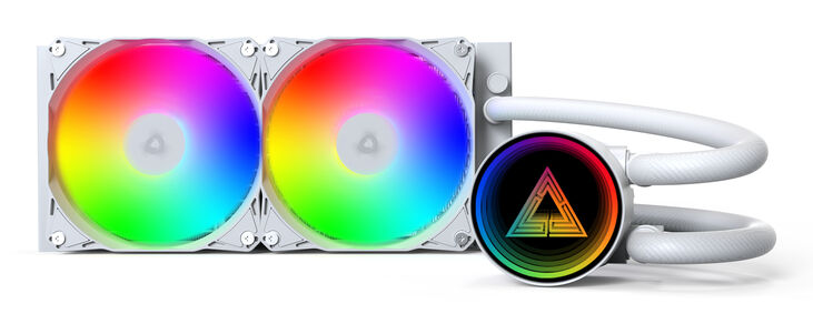 Water Cooler CPU Montech LightFlow ARGB 240mm Blanco image number 2