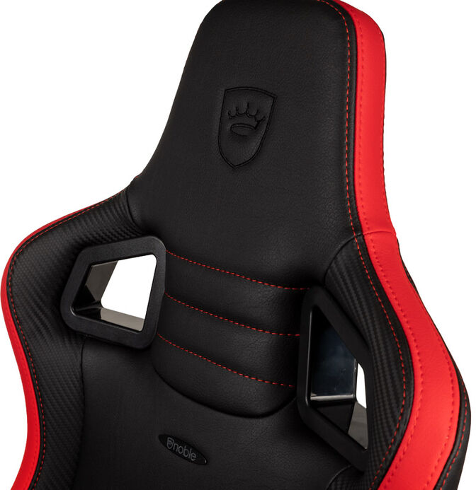Silla noblechairs EPIC Compact - Negro /Carbono /Rojo image number 7