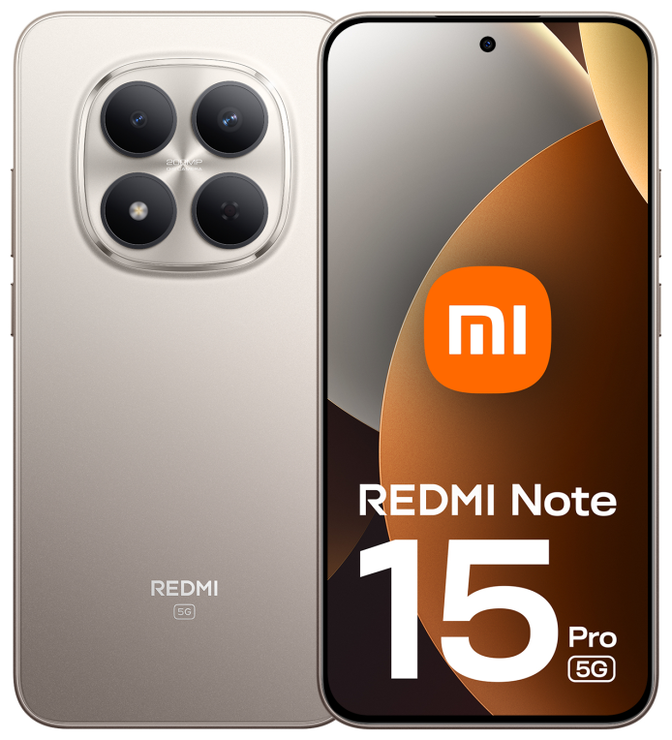 Smartphone Xiaomi Redmi Note 15 Pro 5G 6.83" (8 / 256GB) 120Hz Titanio image number 0