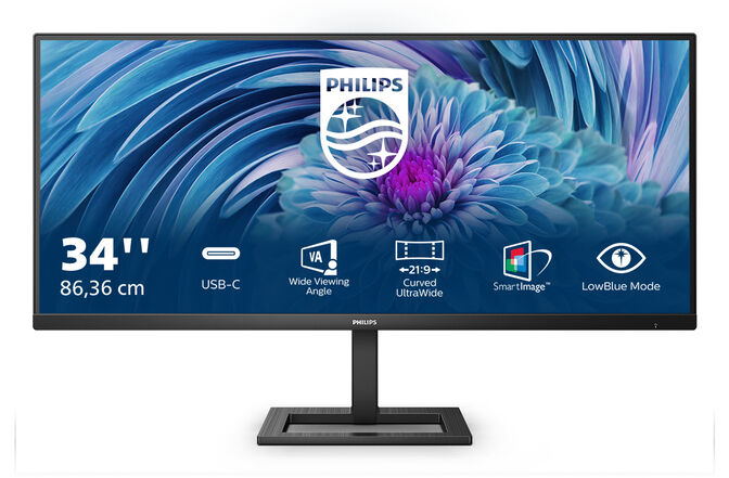 Monitor Gaming Philips E-Line 34" 346E2LAE VA UWQHD 100Hz 1ms Freesync image number 0