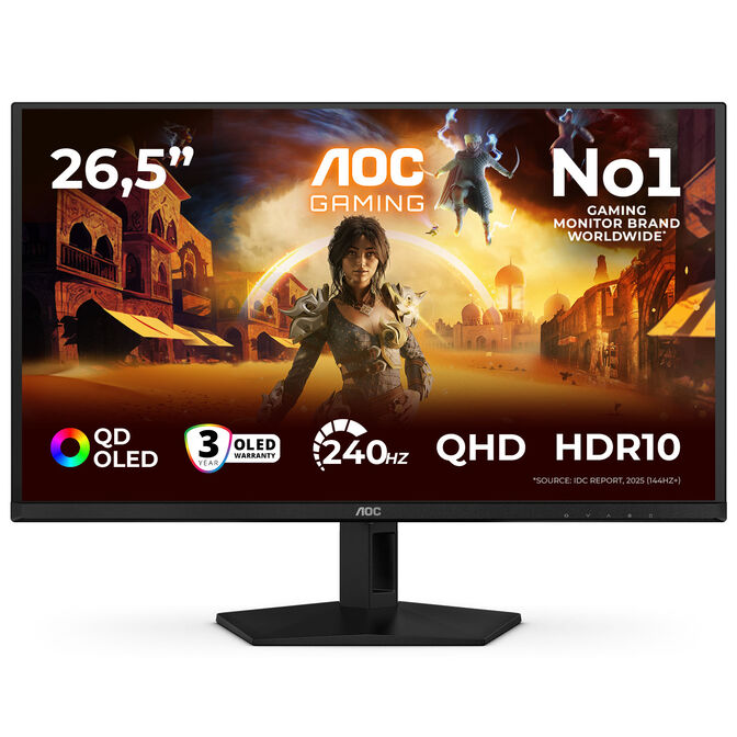 Monitor AOC Gaming 26.5" Q27G41ZDF QD-OLED QHD 240Hz 0,03ms Adaptive-Sync HDR10 image number 1