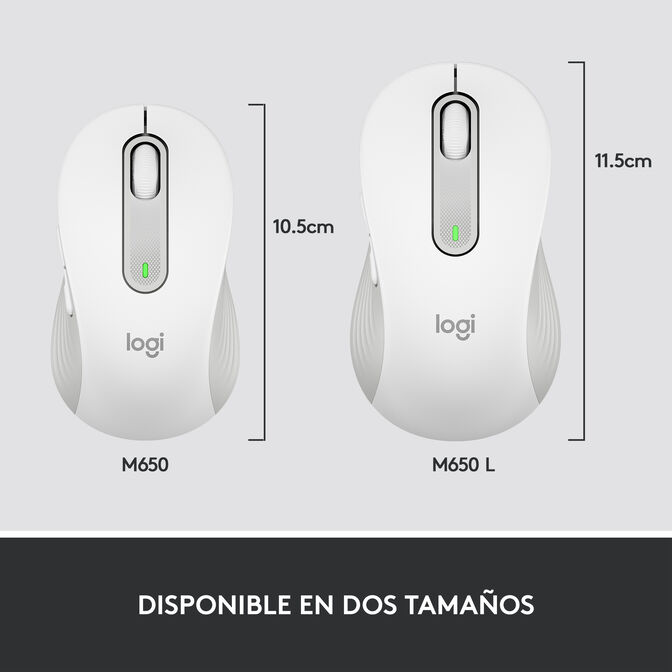Rat&oacute;n Logitech Signature M650 L Wireless Off-White image number 13