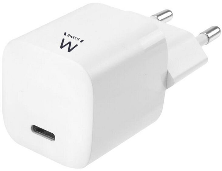 Cargador Ewent Nano USB-C / QC3.0 Fast Charger 33W Blanco image number 0