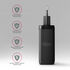 Cargador de pared AXAGON ACU-DPQ100, 3 puertas (USB + USB-C duplo), PD3.0/QC4+/PPS/Apple, 100 W, Negro image number null