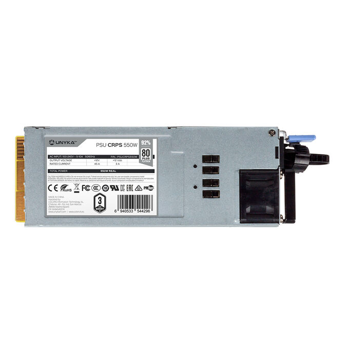 Fuente de alimentaci&oacute;n redundante para servidores UNYKA CRPS de 550 W con certificaci&oacute;n 80 Plus Platinum Bulk image number 3
