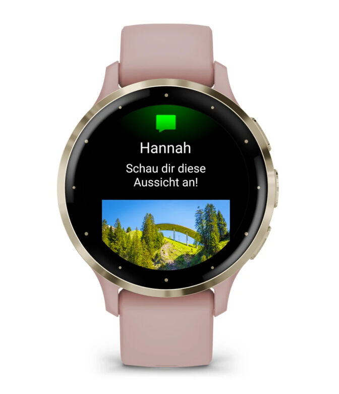 Smartwatch Garmin Venu 3S 41mm Rosa Dourado image number 3