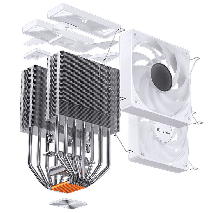 Ventilador CPU Jonsbo CR-3000 ARGB Blanco - 2x 120mm image number 6