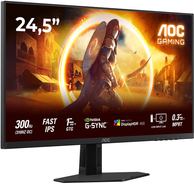 Monitor AOC Gaming 24.5" 25G4SRE Fast IPS FHD 300Hz (OC 310Hz) 0.3ms G-SYNC Compatible image number 15