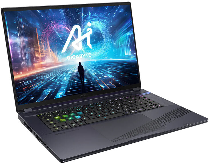 GIGABYTE AORUS 16X 9SG-43PTC64SH Intel® Core™ i7 i7-13650HX Portátil 40,6 cm (16") WQXGA 32 GB DDR5-SDRAM 1 TB SSD NVIDIA GeForce RTX 4070 Wi-Fi 7 (802.11be) Windows 11 Home Gris image number 1