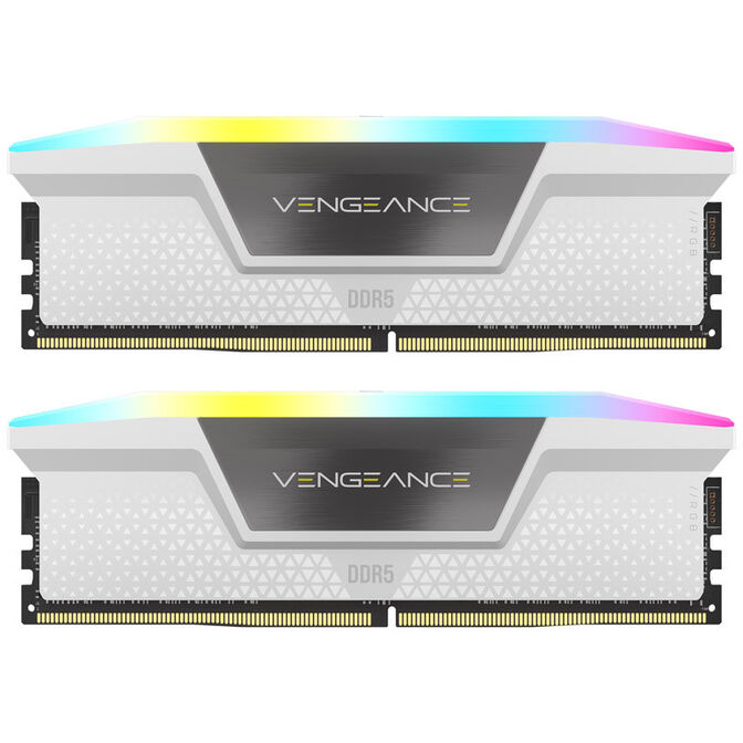 Corsair Kit 32GB (2 x 16GB) DDR5 6000MHz Vengeance RGB White CL36 image number 4
