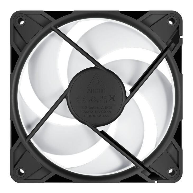 Ventilador Arctic P12 PRO Reverse PWM PST ARGB 120mm - Negro image number 5