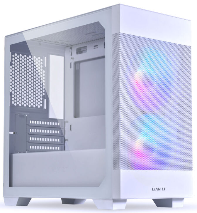 Caja Micro-ATX Lian Li Lancool 205M Mesh Snow Vidrio Templado image number 0
