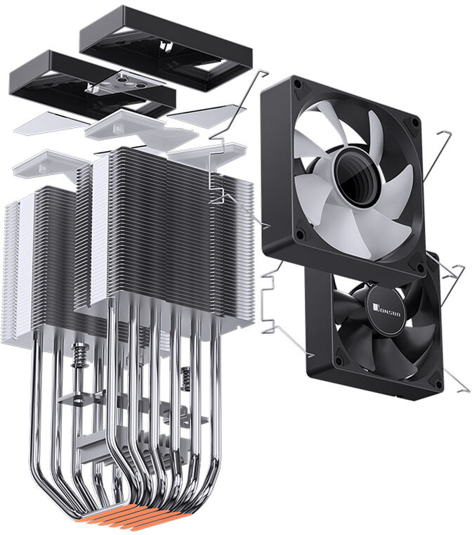 Ventilador CPU Jonsbo CR-1400 DV2 ARGB Negro - 92mm image number 6