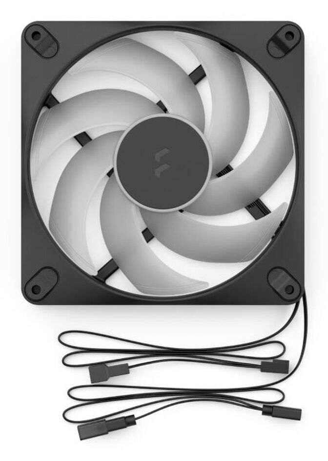 Ventilador Fractal Design Dynamic 3 14 RGB 140mm 1800RPM 4 Pinos PWM Negro (3 Pack) image number 5