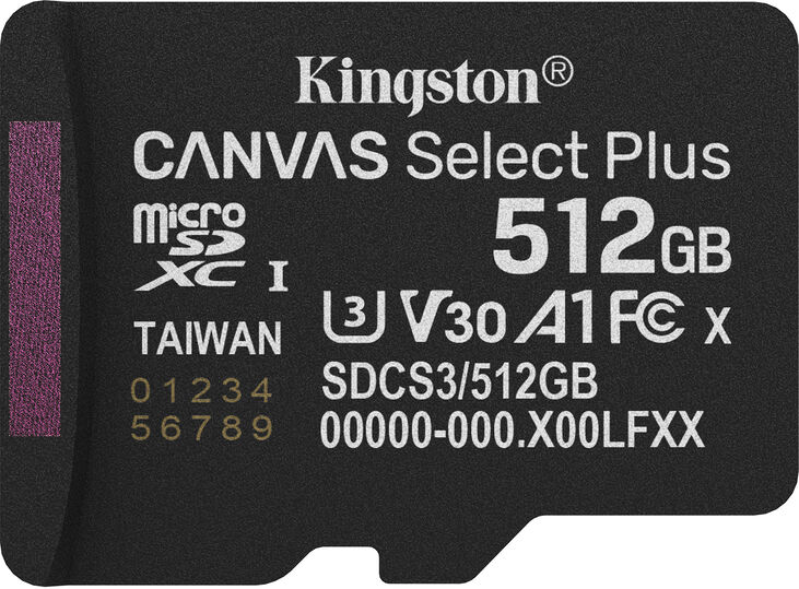 Tarjeta de Memoria Kingston Canvas Select Plus Gen3 150MB/s MicroSDHC UHS-I A1 512GB image number 2