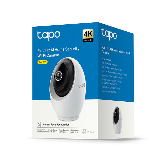 C&aacute;mara de Vigilancia TP-Link Tapo C260 4K Pan/Tilt AI Home Security Wi-Fi image number 3