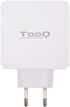 Cargador Tooq Duplo USB-C PD + USB-A QC 3.0 48W Blanco image number null