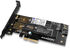 Adaptador AXAGON PCEM2-D PCIe-3.0, 1x M.2-NVMe, 1x M.2-SATA con refrigerador pasivo image number null
