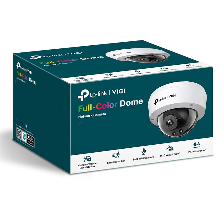 Câmara TP-Link  VIGI C240 2.8mm 4MP Full-Color PoE Dome QHD 1440p IP67 image number 2