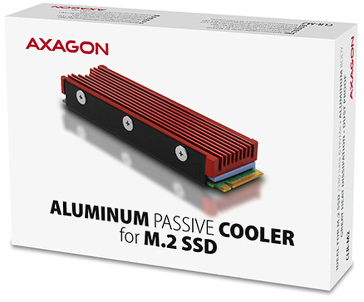 Disipador CLR-M2 para M.2 2280 SSD Rojo image number 7