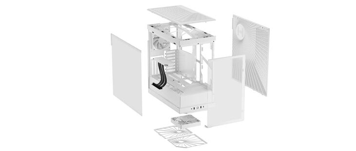 Caja ATX Hyte Y40 Vidrio Templado Blanco image number 6