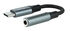 Cable Conversor de Audio NanoCable USB-C/M - Jack 3.5/F 11 CM Negro/Gris image number null