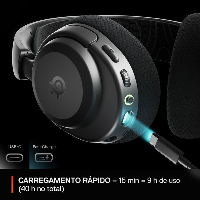 Auriculares SteelSeries Arctis Nova 3P Wireless/Bluetooth Negro image number 3