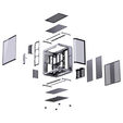 Caja ATX Jonsbo BO400CG Vidrio Templado Gris image number null