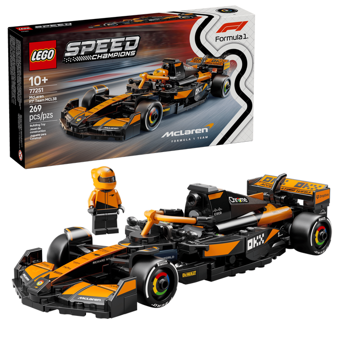LEGO Speed Champions: Coche de Carreras McLaren F1 Team MCL38, 269 Piezas (77251) image number 0