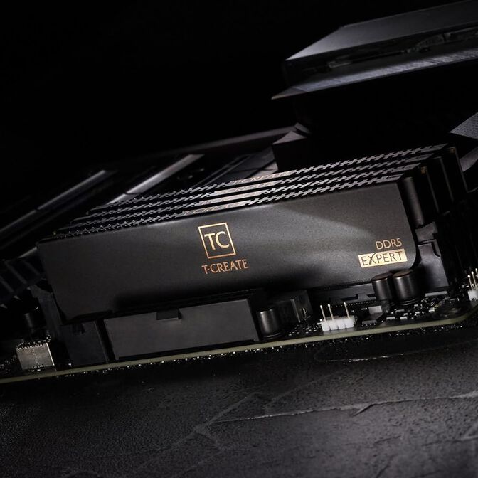 Team Group Kit 128GB (2 x 64GB) DDR5 6400MHz T-Create Negro CL42 image number 5