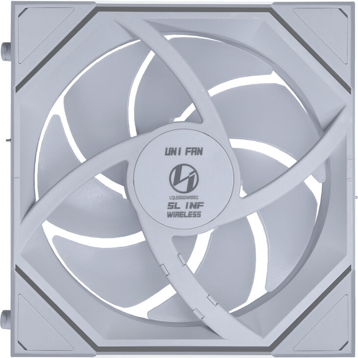 Ventilador Lian Li UNI FAN SL120 Infinity Wireless RGB Reverse Blade PWM Blanco 120mm image number 5