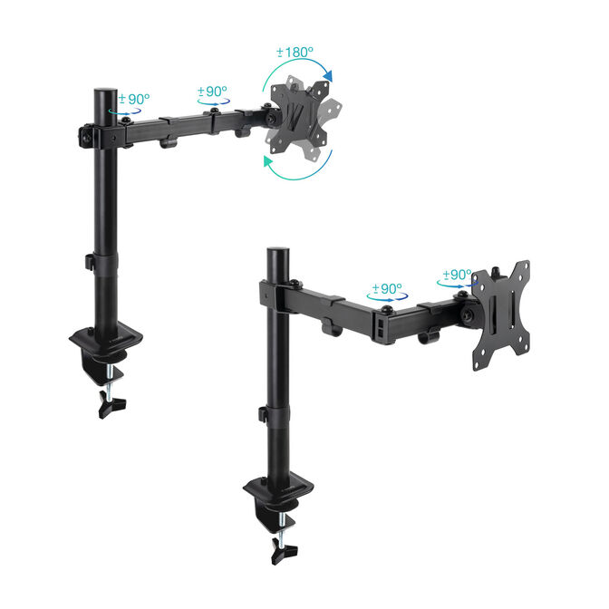 Soporte de Mesa Tooq 17" a 32" Max. 8kg/Monitor Negro image number 8