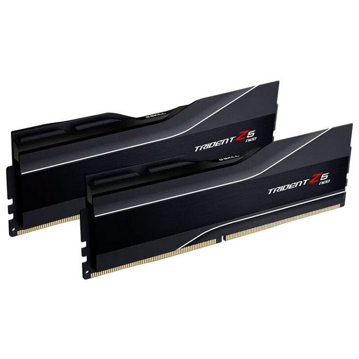 G.Skill Kit 32GB (2 x 16GB) DDR5 6000MHz Trident Z5 Neo EXPO CL32 Black - F5-6000J3238F16GX2-TZ5N image number 1