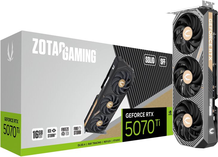 Gráfica ZOTAC GeForce® RTX 5070 Ti Solid SFF 16GB GDDR7 DLSS4 image number 7