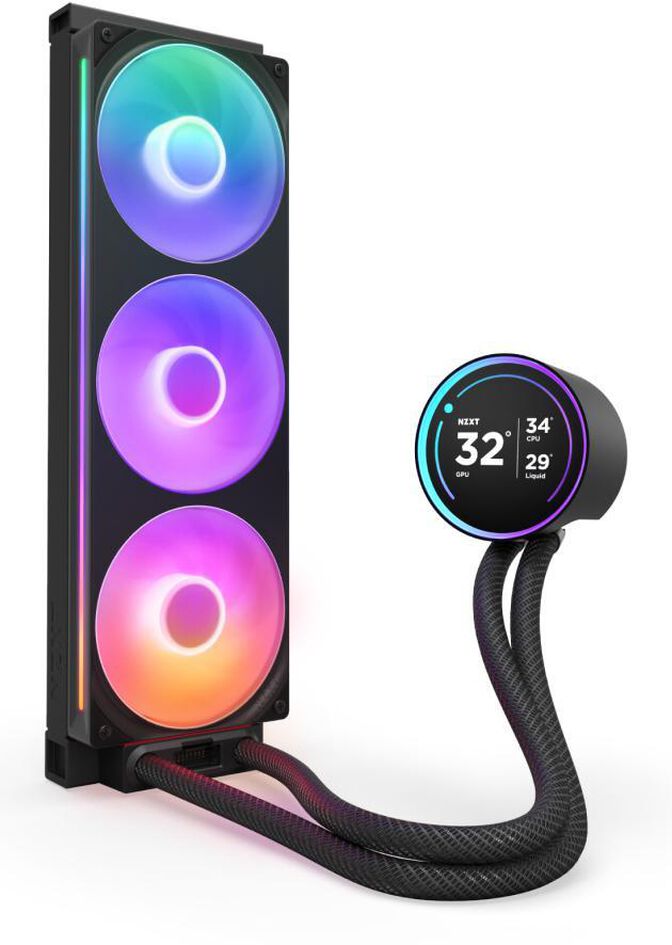 Kit de Refrigeraci&oacute;n L&iacute;quida CPU NZXT Kraken Elite 360 (2025) RGB Negro image number 1