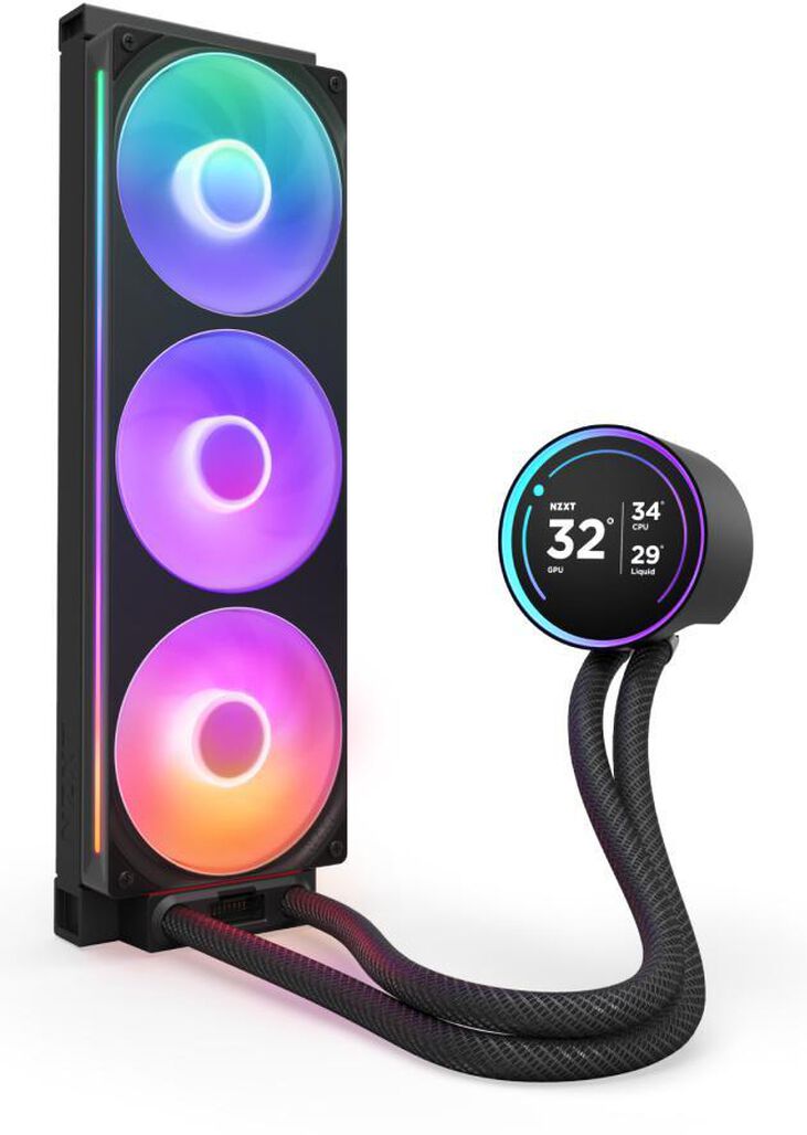 Kit de Refrigeración Líquida CPU NZXT Kraken Elite 360 (2025) RGB Negro image number 1