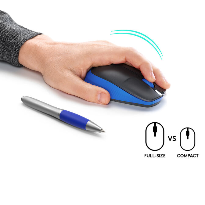 Rat&oacute;n Logitech M190 1000DPI Wireless Azul image number 9