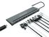 HUB USB Conceptronic 12-in-1 USB-C 3.2 > 2x USB3.0 + USB 2.0 + DP 4K + HDMI + Gigabit + Lt.Cartões + USB-C (PD100W) + USB-C + Áudio image number null