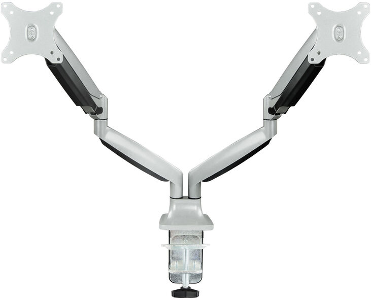 Soporte de Mesa Tooq Doble Tilt e GiRatónrio 13" a 32" Max. 9kg/Monitor Gris image number 0