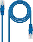 Cable de Red NanoCable RJ45 UTP CAT.5E AWG24 1 M Azul image number null