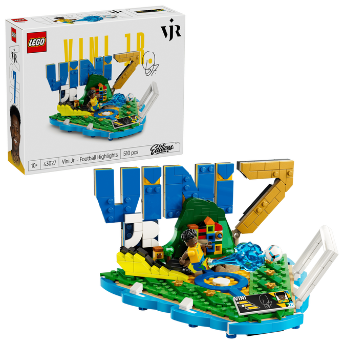 LEGO Editions: Vini Jr. &ndash; Fen&oacute;menos del F&uacute;tbol, 510 Piezas (43027) image number 0