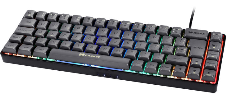 Teclado GAMIAC TKL69G SF, Kailh Blue, Negro/Grís - Mecánico (ES) image number 3