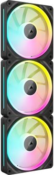 Ventilador 120mm Corsair 2400RPM iCUE Link LX120 RGB 4 Pinos PWM Negro (Pack 3) image number null