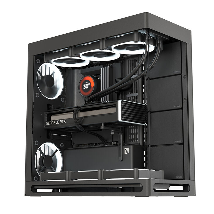 Caja ATX HAVN HS 420 Base Negro image number 4