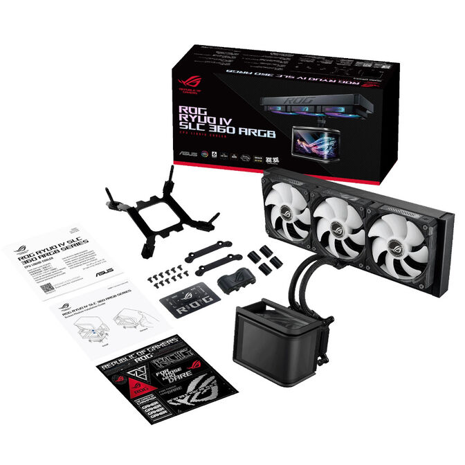 Refrigeraci&oacute;n Liquida CPU ASUS ROG Ryuo IV SLC 360mm ARGB Negro image number 8