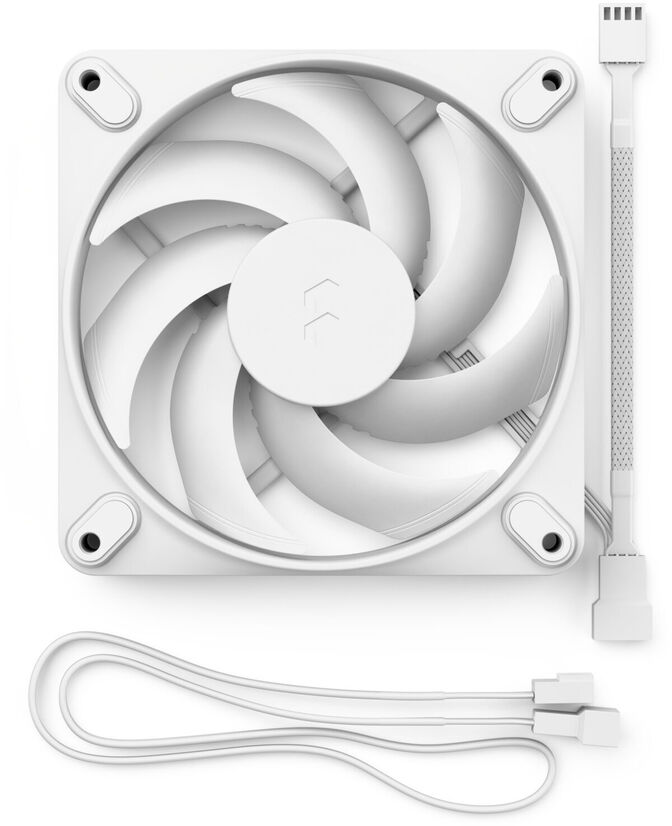 Ventilador Fractal Design Momentum 12 120mm 2200RPM 4 Pinos PWM Blanco image number 2
