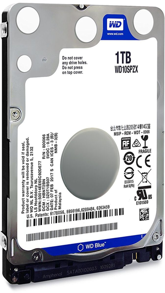 Disco 2.5" Western Digital Blue 1TB 5400rpm 128MB SATA III image number 1