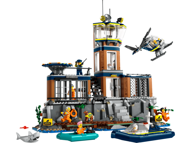 LEGO City: Isla de la Prisi&oacute;n de la Polic&iacute;a, 980 Piezas (60419) image number 3
