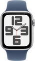 Smartwatch Apple Watch SE (2024) GPS 44mm Aluminio Plata c/ Correa Deportiva Azul Denim - M/L image number null