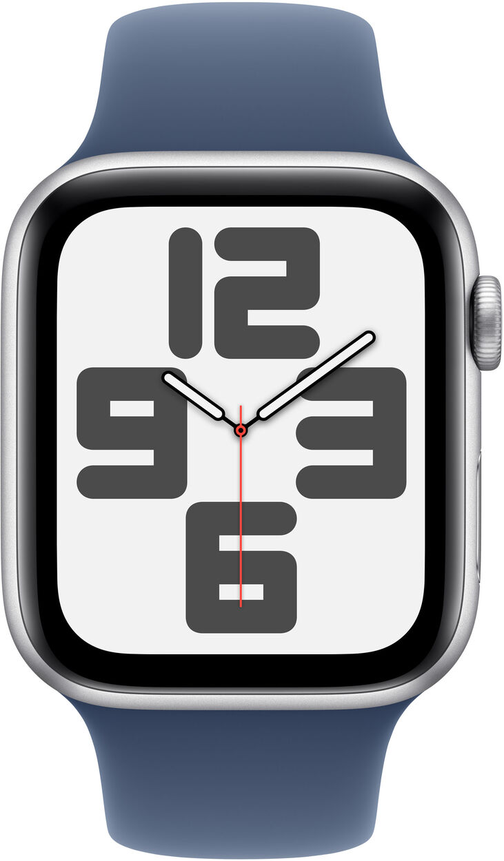 Smartwatch Apple Watch SE (2024) GPS 44mm Aluminio Plata c/ Correa Deportiva Azul Denim - M/L image number 1